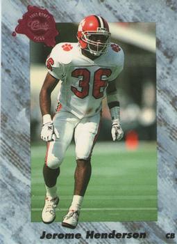 1991 Classic Four Sport - French #137 Jerome Henderson Front