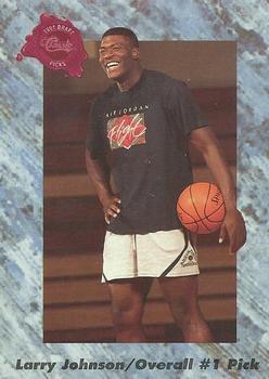 1991 Classic Four Sport - French #192 Larry Johnson Front