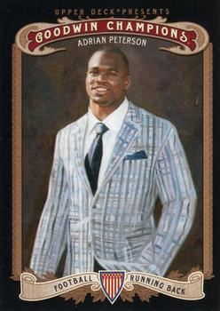 2012 Upper Deck Goodwin Champions #144 Adrian Peterson Front