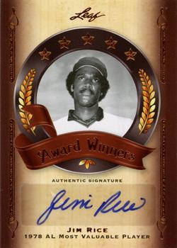 2011 Leaf Legends of Sport - Award Winners Autographs Bronze #AW13 Jim Rice Front