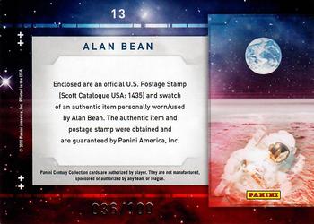 2010 Panini Century - Astronauts Eight Cent Decade of Achievement Stamp Materials #13 Alan Bean Back