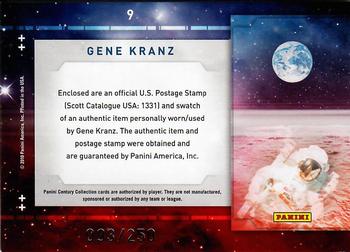 2010 Panini Century - Astronauts Five Cent Stamp Materials #9 Gene Kranz Back