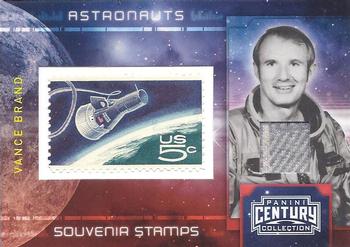 2010 Panini Century - Astronauts Five Cent Stamp Materials #11 Vance Brand Front