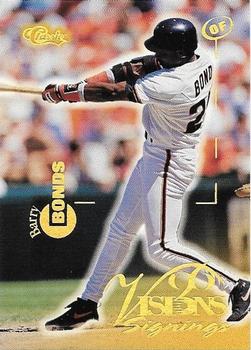 1996 Classic Visions Signings #80 Barry Bonds Front