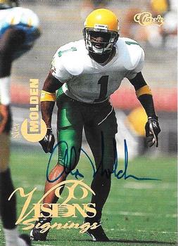 1996 Classic Visions Signings - Autographs Gold #NNO Alex Molden Front