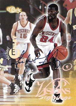 1996 Classic Visions Signings - Autographs Silver #NNO Michael Finley Front