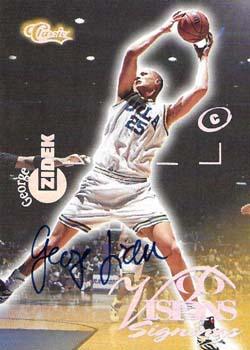 1996 Classic Visions Signings - Autographs Silver #NNO George Zidek Front