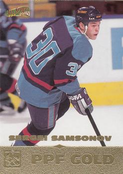 1996-97 Score Board All Sport PPF - Gold #176 Sergei Samsonov Front