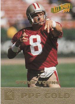 1996-97 Score Board All Sport PPF - Gold #32 Steve Young Front