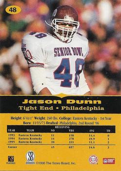 1996-97 Score Board All Sport PPF - Gold #48 Jason Dunn Back