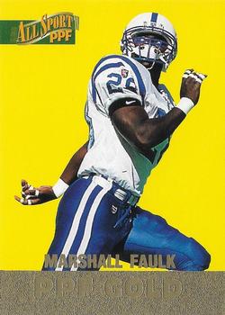 1996-97 Score Board All Sport PPF - Gold #90 Marshall Faulk Front
