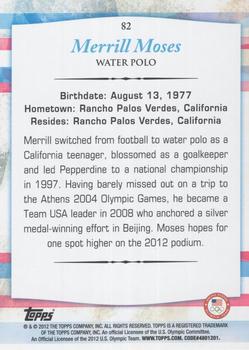2012 Topps U.S. Olympic Team & Hopefuls - Bronze #82 Merrill Moses Back