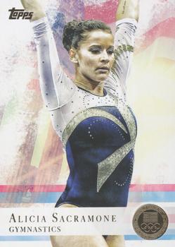 2012 Topps U.S. Olympic Team & Hopefuls - Gold #11 Alicia Sacramone Front