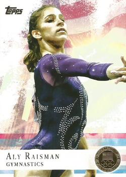 2012 Topps U.S. Olympic Team & Hopefuls - Gold #15 Aly Raisman Front