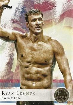 2012 Topps U.S. Olympic Team & Hopefuls - Gold #17 Ryan Lochte Front