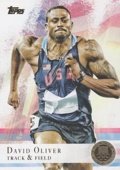 2012 Topps U.S. Olympic Team & Hopefuls - Gold #21 David Oliver Front