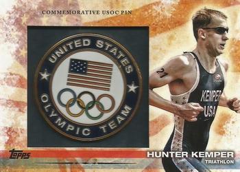 2012 Topps U.S. Olympic Team & Hopefuls - USOC Pins #PIN-HK Hunter Kemper Front