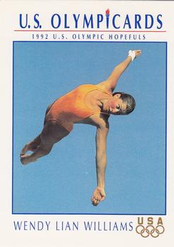 1992 Impel Olympicards: 1992 U.S. Olympic Hopefuls - Hopefuls Profiles #HP2 Wendy Lian Williams Front