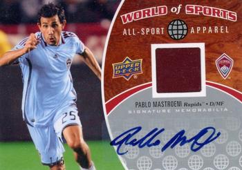 2010 Upper Deck World of Sports - All-Sport Apparel Memorabilia Autographs #ASA-28 Pablo Mastroeni Front