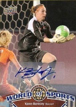 2010 Upper Deck World of Sports - Autographs #111 Karen Bardsley Front