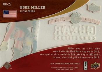 2010 Upper Deck World of Sports - Clear Competitors #CC-27 Bode Miller Back