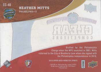 2010 Upper Deck World of Sports - Clear Competitors #CC-40 Heather Mitts Back