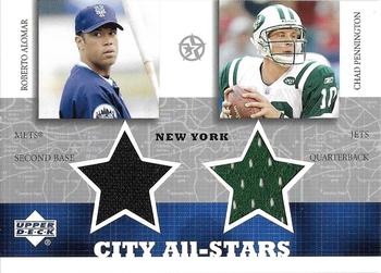 2002-03 UD SuperStars - City All-Stars Dual Jersey #RA/CP-C Roberto Alomar / Chad Pennington Front