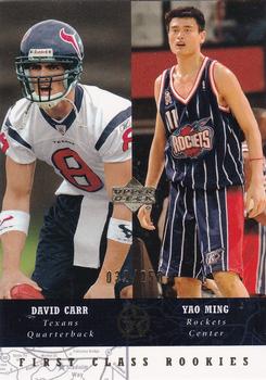 2002-03 UD SuperStars - Gold #273 David Carr / Yao Ming Front