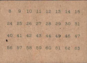 1963 Gad Fun Cards #2 Lost Baseballs Fact Back