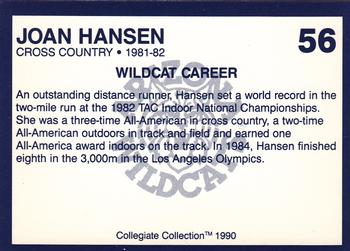 1990 Collegiate Collection Arizona Wildcats #56 Joan Hansen Back