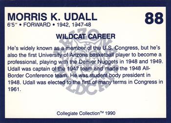 1990 Collegiate Collection Arizona Wildcats #88 Morris Udall Back