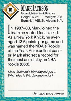 1989 Sports Illustrated for Kids #10 Mark Jackson Back