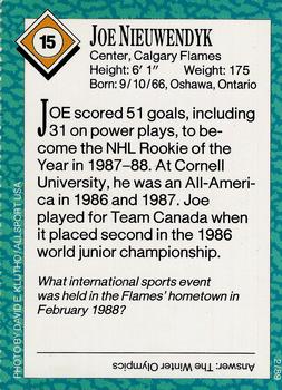 1989 Sports Illustrated for Kids #15 Joe Nieuwendyk Back
