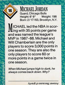 1989 Sports Illustrated for Kids #16 Michael Jordan Back