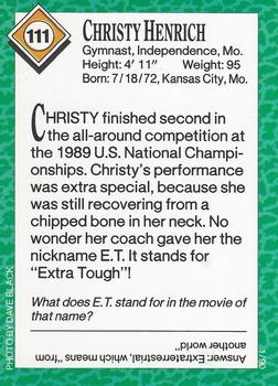 1990 Sports Illustrated for Kids #111 Christy Henrich Back