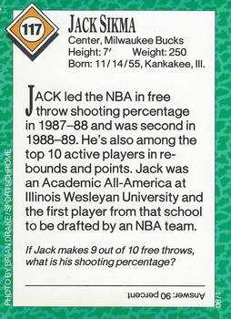 1990 Sports Illustrated for Kids #117 Jack Sikma Back