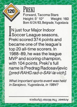 1990 Sports Illustrated for Kids #120 Preki Back