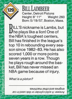 1990 Sports Illustrated for Kids #129 Bill Laimbeer Back