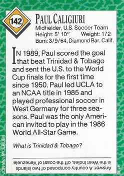 1990 Sports Illustrated for Kids #142 Paul Caligiuri Back