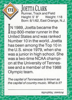 1990 Sports Illustrated for Kids #173 Joetta Clark Back