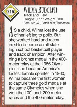 1990 Sports Illustrated for Kids #215 Wilma Rudolph Back