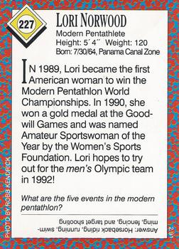 1991 Sports Illustrated for Kids #227 Lori Norwood Back