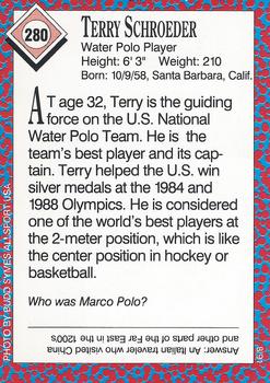 1991 Sports Illustrated for Kids #280 Terry Schroeder Back