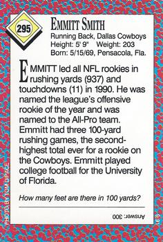1991 Sports Illustrated for Kids #295 Emmitt Smith Back