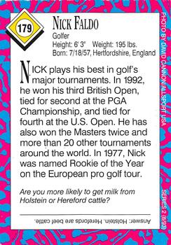 1993 Sports Illustrated for Kids #179 Nick Faldo Back