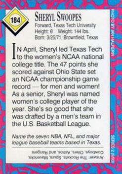 1993 Sports Illustrated for Kids #184 Sheryl Swoopes Back