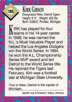 1993 Sports Illustrated for Kids #185 Kirk Gibson Back