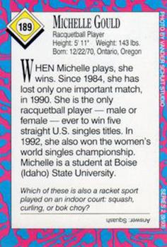 1993 Sports Illustrated for Kids #189 Michelle Gould Back