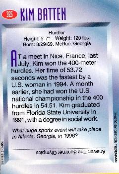 1995 Sports Illustrated for Kids #325 Kim Batten Back
