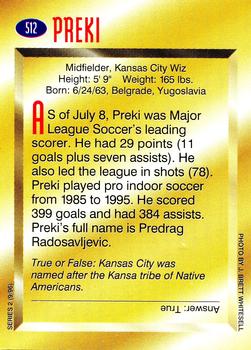 1996 Sports Illustrated for Kids II #512 Preki Back